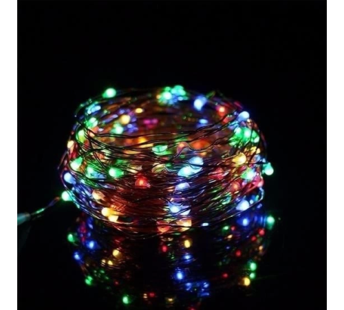 Pilli Renkli Peri Led Işık Dekoratif Aydınlatma 5 Metre RGB Led Pilli Renkli Peri Led Işık Dekoratif Aydınlatma 5 Metre RGB Led