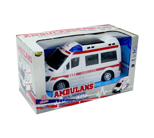 Pilli Sesli ışıklı 112 Ambulans Oyuncak Pilli Sesli ışıklı 112 Ambulans Oyuncak