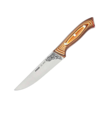 Pirge 32102 Elite Kurban, Kasap Bıçağı 16,5 cm - Kahverengi Perçinli Kompozit Sap