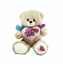 PJH2322 Peluş Kalpli Ayı 30 cm