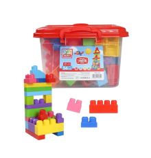 Play Blox Yapı Oyuncakları 56 Parça Kovalı Parlak Renkler Mega Blok Seti 3042
