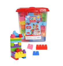 Play Blox Yapı Oyuncakları 83 Parça Kovalı Parlak Renkler Mega Blok Seti 3073