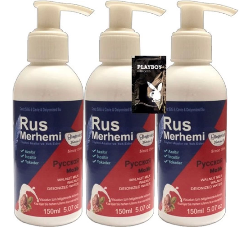 Etkili Blue Tüylere Krem 3 Adet x 150 ml Cevizli & Ceviz Sütlü Rus Merhemi + Yanında Jel - 000031KI Etkili Blue Tüylere Krem 3 Adet x 150 ml Cevizli & Ceviz Sütlü Rus Merhemi + Yanında Jel - 000031KI