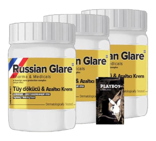 Etkili Rusian Glare Tüy Dökücü Azaltıcı Krem Nano 3 Adet x 50 ml Rus Merhemi + Yanında Jel - 000031KI Etkili Rusian Glare Tüy Dökücü Azaltıcı Krem Nano 3 Adet x 50 ml Rus Merhemi + Yanında Jel - 000031KI