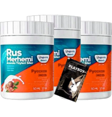 Etkili  Turquoise 3 Tane Ceviz & Ceviz Sütü Rus Merhemi 50 ml Tüy Dökücü Krem + 1 Armağan Jel - 000031KI