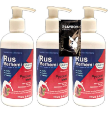 Etkili  Tüy Dökücü Krem 3 Tane 250 ml Ceviz Sütlü & Cevizli Rus Merhemi + Yanında Jel - 000031KI