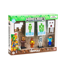 PMI MC2070 Minecraft 3D Figür Toppeez 8li Delüks Set