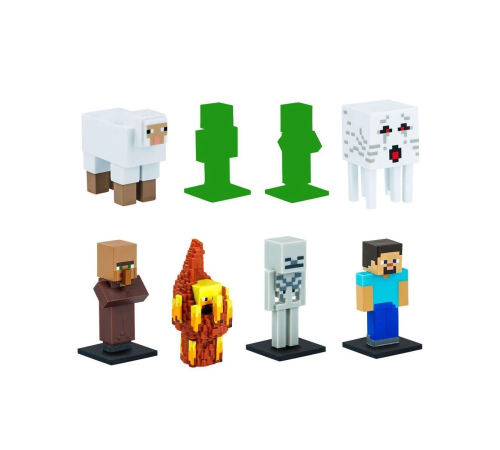 PMI MC2070 Minecraft 3D Figür Toppeez 8li Delüks Set