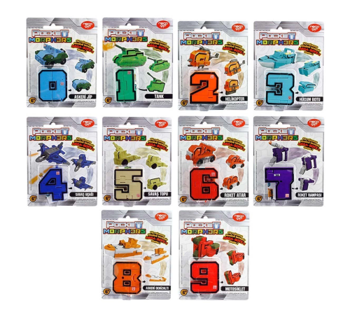 Pocket Morphers Dönüşebilen Numaralar -1 Adet Stokta Olan Gönderilir