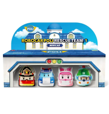POLI MRT-760 Robocar Poli Mini Kasabanın Kurtarma Araçları 4lü Set