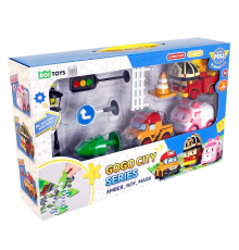 POLI ZR-913 Robocar Poli Gogo City Seri Ambar,Roy,Mark Oyun Seti