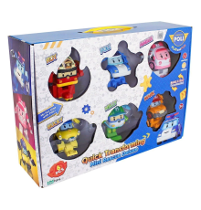 POLI ZR-915 Robocar Poli Quick Transforming Mini Rescue Deluxe Set
