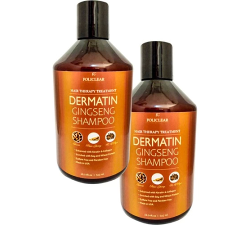 Policlear Dermatin Shampoo Ginsengli Özel Bakım Şampuanı 500 ml x 2 adet Policlear Dermatin Shampoo Ginsengli Özel Bakım Şampuanı 500 ml x 2 adet