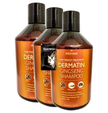 Policlear Dermatin Shampoo Ginsengli Özel Bakım Şampuanı 500 ml x 3 adet + Jel