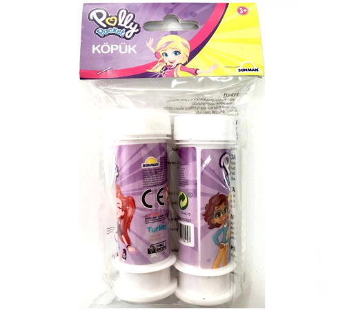 ​​​​​​​Polly Pocket Temalı 2'li Köpük Baloncuk
