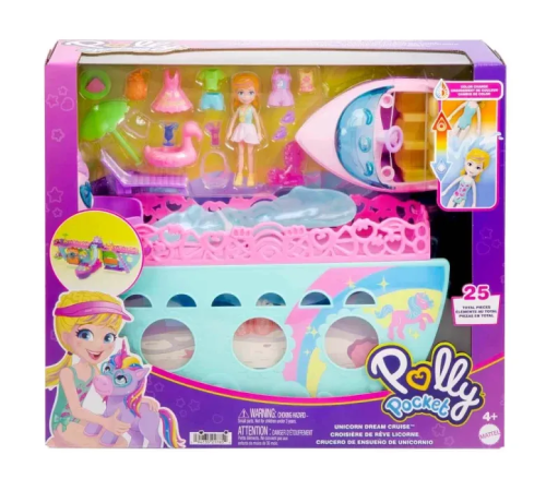 Polly Pocket Unicorn Dream Cruise Oyun Seti HWP26