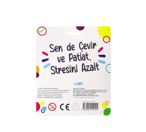 Pop İt Renkli Stres Çarkı Pop İt Renkli Stres Çarkı