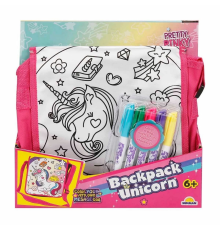 Pretty Pinky Boyanabilir Desenli Unicorn Sırt Çantası