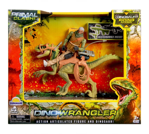 Primal Clash Dino Wrangler Dinozor Binici Macera Seti