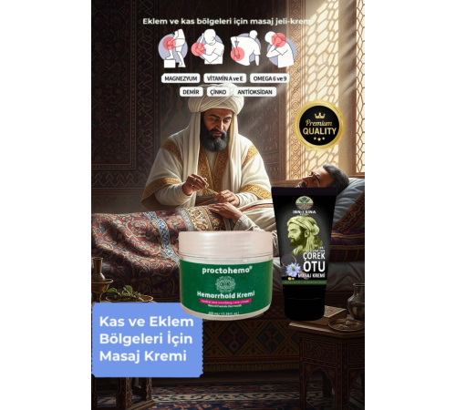 Proctohemo 100 ml Hemeroid Kremi+İbn-i Sina Çörek Otu Kremi 50 ml Proctohemo 100 ml Hemeroid Kremi+İbn-i Sina Çörek Otu Kremi 50 ml