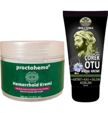 Proctohemo 100 ml + Ibn-i Sina Çörek Otu Kremi 50 ml Sırt Bel Kas Diz Teskin Edici Masaj Kremi