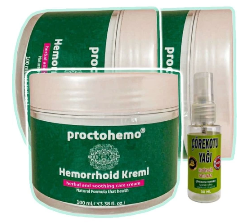 Proctohemo Krem 100 ml x 3 adet + Çörek Otu Yağı 30 ml Proctohemo Krem 100 ml x 3 adet + Çörek Otu Yağı 30 ml