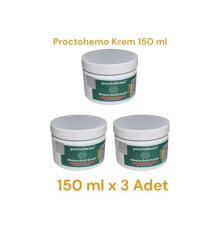 Proctohemo Krem 150 ml - Hemorrhoid Cream x 3 Adet