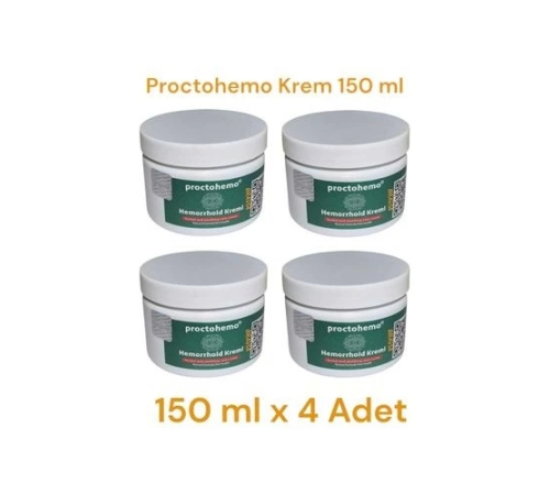 Proctohemo Krem 150 ml - Hemorrhoid Cream x 4 Adet Proctohemo Krem 150 ml - Hemorrhoid Cream x 4 Adet
