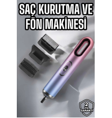 Profesyonel Saç Kurutma Makinesi Fön Makinesi 3 Başlıklı Üflemeli