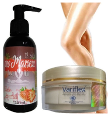 Promasseur Plus Çilek Aromalı Masaj Yağı-Variflex Krem ile