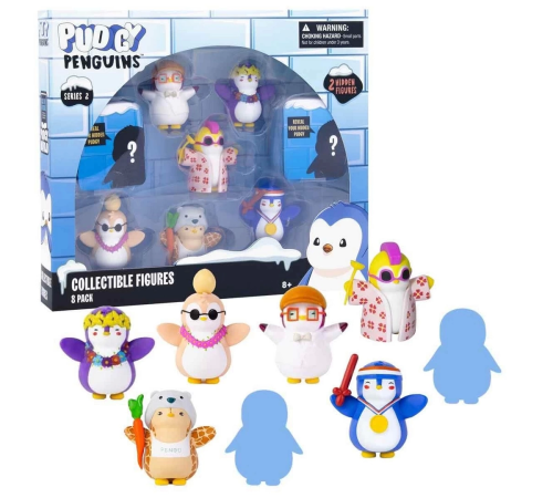 Pudgy Penguins 8'li Figür Seti S2 Bayrak Tutan Penguenli Set Pudgy Penguins 8'li Figür Seti S2 Bayrak Tutan Penguenli Set