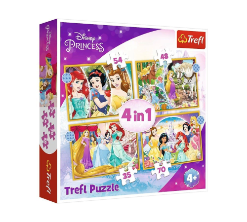 PUZZLE-34385 Disney Princess 4IN1 Puzzle PUZZLE-34385 Disney Princess 4IN1 Puzzle