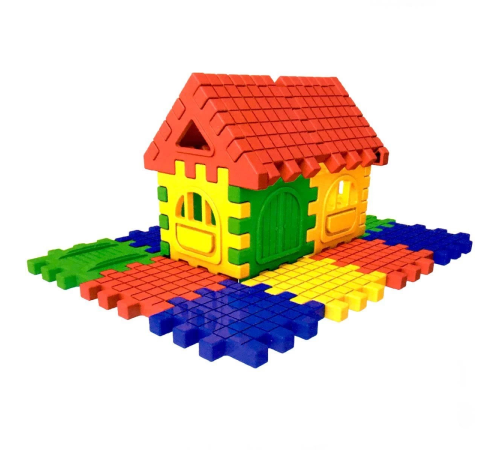 Puzzle City 3D Yapı ve Tasarım Blokları 64 Parça - 03702