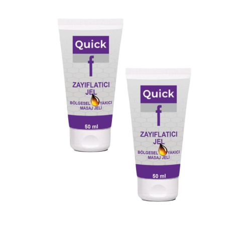 Quick Gel Vücut Bölgesel İncelticim Bakım ve Masaj Kremi 50 ml X 2 adet Quick Gel Vücut Bölgesel İncelticim Bakım ve Masaj Kremi 50 ml X 2 adet