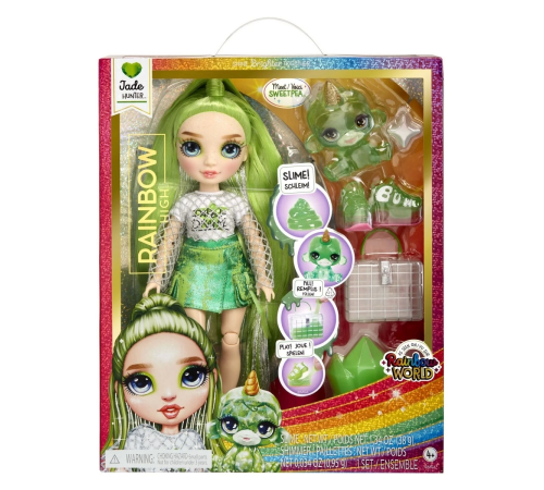 Rainbow High Jade Parlak Slime ve Evcil Hayvan Serisi Bebeği Rainbow High Jade Parlak Slime ve Evcil Hayvan Serisi Bebeği