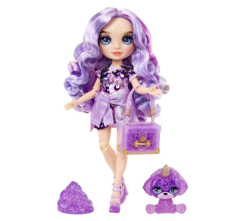 Rainbow High Violet Parlak Slime ve Evcil Hayvan Serisi Bebeği Rainbow High Violet Parlak Slime ve Evcil Hayvan Serisi Bebeği