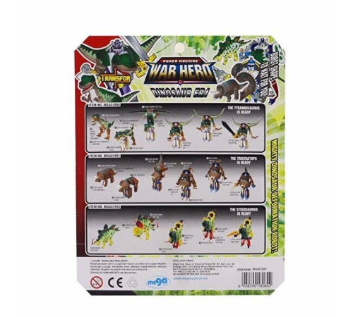 Robota Dönüşen Savaşçı Dinozor Triceratops Robota Dönüşen Savaşçı Dinozor Triceratops