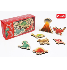 Rossie Mıknatıslı Ahşap Dinozorlar