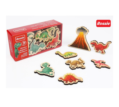 Rossie Mıknatıslı Ahşap Dinozorlar Rossie Mıknatıslı Ahşap Dinozorlar