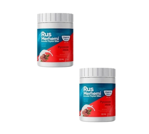 Rus Merhemi Anında Tüy Siler Tüy Dökücü Krem 50 ml X 2 Adet Rus Merhemi Anında Tüy Siler Tüy Dökücü Krem 50 ml X 2 Adet