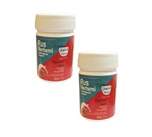 Rus Merhemi Genital Bölge Tüy Dökücü Kremi 50 ml X 2 Adet Rus Merhemi Genital Bölge Tüy Dökücü Kremi 50 ml X 2 Adet