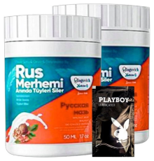 Rus Merhemi Turquoise 22-2:0312 2li Adet Glegnid Ceviz & Ceviz Sütü Rus Merhemi 50 Ml Tüy Kremi+ Yanında Jel - 000031KI