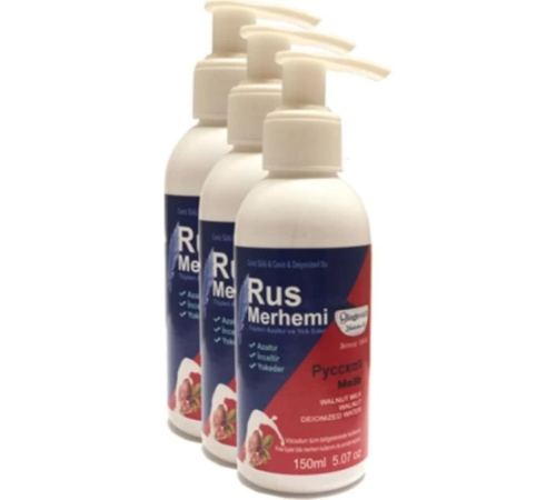Rus Merhemi Tüy Dökücü Azaltıcı Krem Merhem 150 ml 3 Adet - 000031KI Rus Merhemi Tüy Dökücü Azaltıcı Krem Merhem 150 ml 3 Adet - 000031KI
