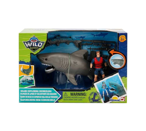 S01049012 Wild Quest Köpek Balığı ve Dalgıç Adam Oyun Seti S01049012 Wild Quest Köpek Balığı ve Dalgıç Adam Oyun Seti