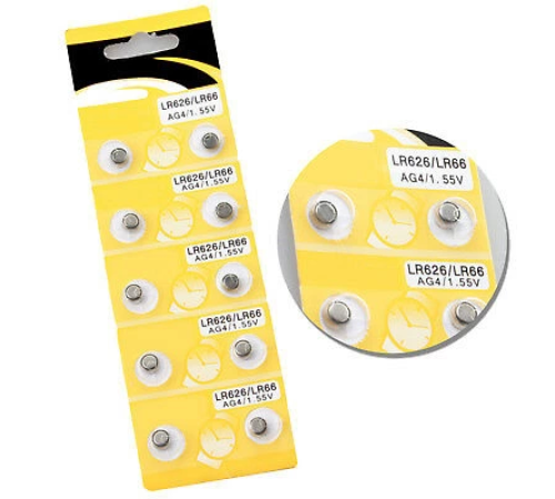Saat Pili - Düğme Pil 10lu Paket LR626-LR66 AG4-1.55V (336336)