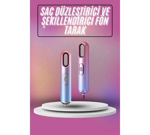 Saç Kurutma Makinesi İyon Üflemeli Saç Şekillendirici 3 Başlıklı Taşınabilir