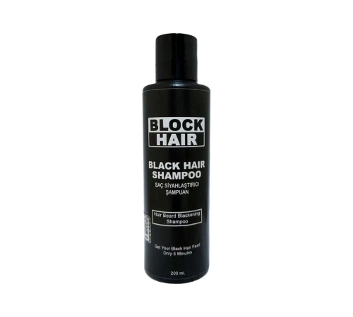 Saçları Siyahlaştıran Block Hair Şampuan 200ml x 1 adet Saçları Siyahlaştıran Block Hair Şampuan 200ml x 1 adet