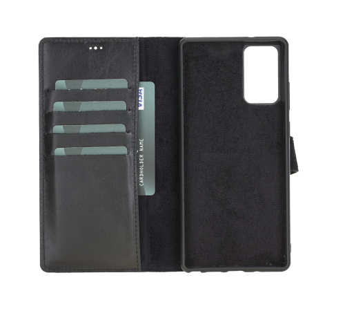 Samsung Galaxy Note 20 Uyumlu Deri Cüzdanlı Kılıf RST1 Siyah Samsung Galaxy Note 20 Uyumlu Deri Cüzdanlı Kılıf RST1 Siyah