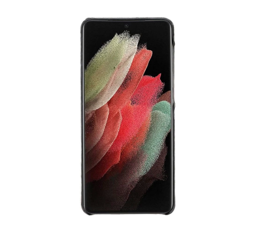 Samsung Galaxy S21 Plus Uyumlu Deri Arka Kapak UJ RST1 Siyah Samsung Galaxy S21 Plus Uyumlu Deri Arka Kapak UJ RST1 Siyah
