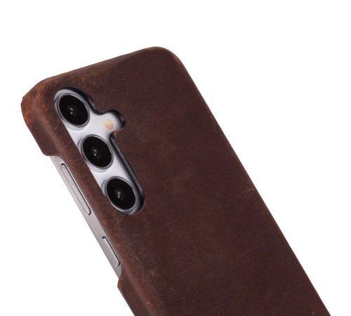 Samsung Galaxy S25 Plus Uyumlu, Hakiki Deri, El Yapımı Arka Kapak, Antik Kahve Samsung Galaxy S25 Plus Uyumlu, Hakiki Deri, El Yapımı Arka Kapak, Antik Kahve